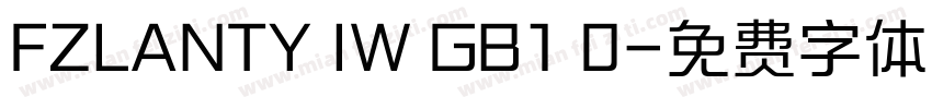 FZLANTY IW GB1 0字体转换